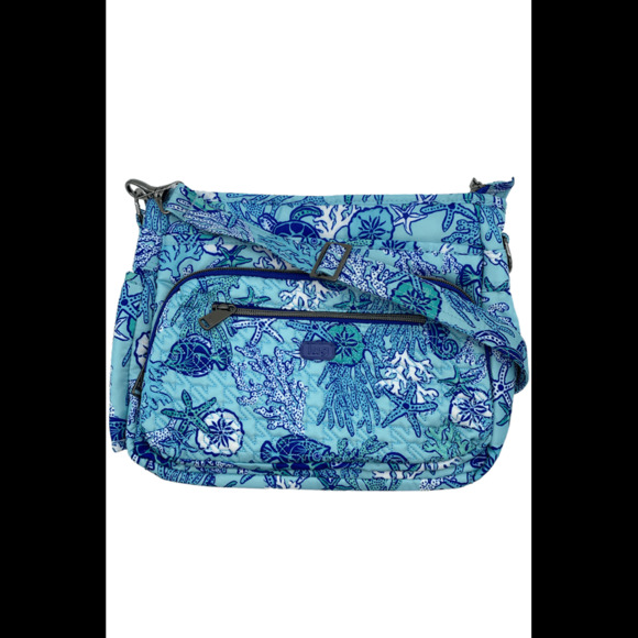 lug Bags Lug Medium Crossbody With Rfid Shimmy Se Sealife Blue
